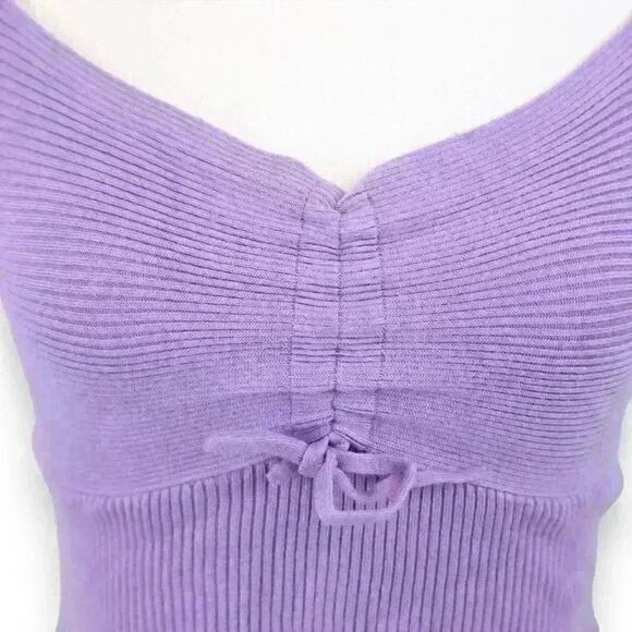 Kendall & Kylie Lavender Ribbed Knit Tank Top – Size XS - Picture 2 of 8